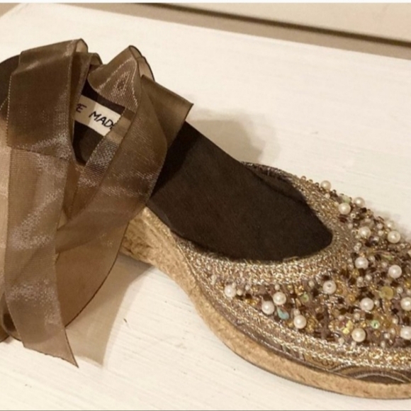 Steve Madden Bommbay Wedge Espadrille Sandals - Picture 1 of 6